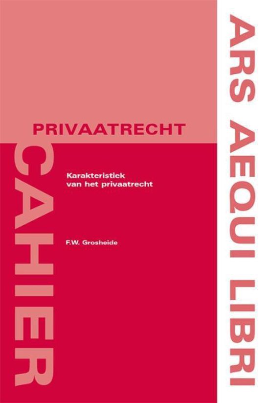 Juridische Uitgeverij Ars Aequi Karakteristiek van het privaatrecht