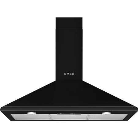 SMEG SMEG KSED95NEE Victoria Esthetisch Wandkap - Afzuigkap - 90 cm - Zwart