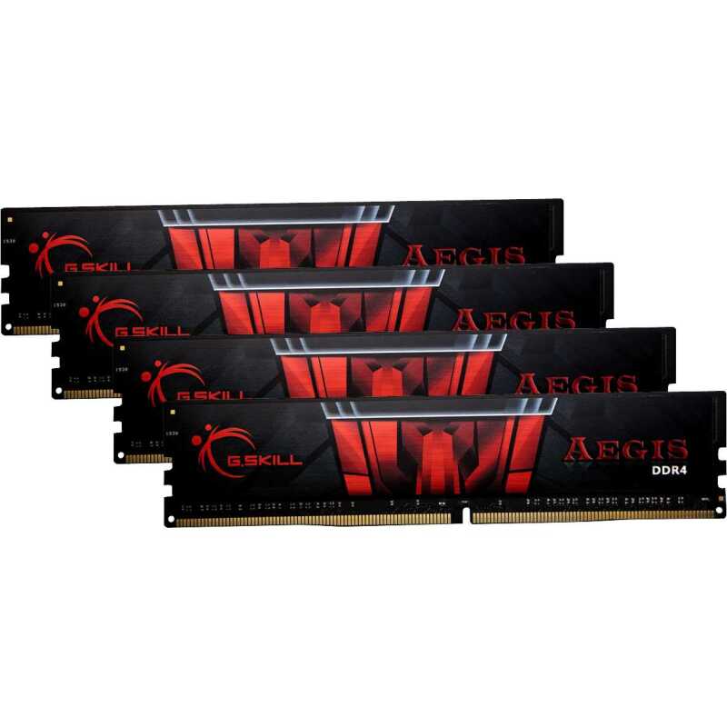 G.Skill Aegis F4-3200C16Q-64GIS módulo de memoria 64 GB 4 x 16 GB DDR4 3200 MHz, Memoria RAM - Zwart