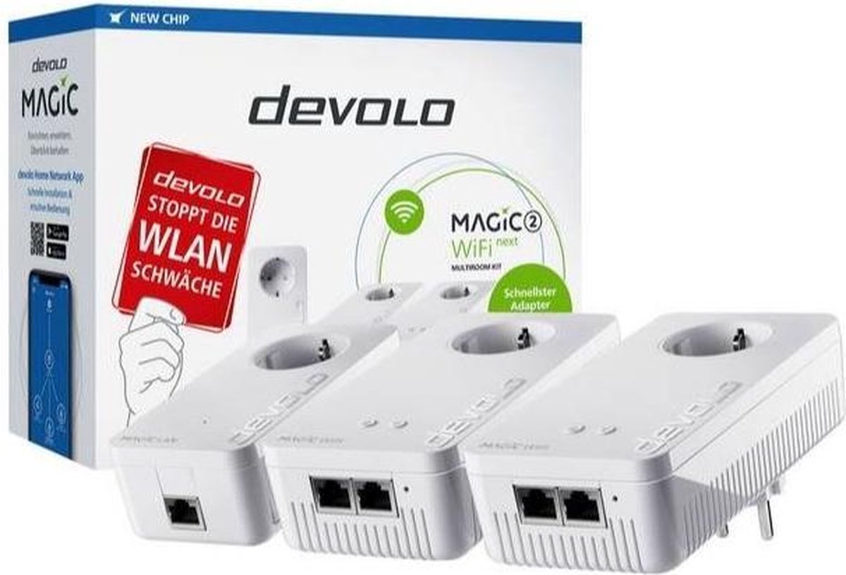 Devolo MAGIC 2 WiFi next Multiroom Kit 2400 Mbit/s Ethernet Blanco 3 pieza(s),PowerLAN