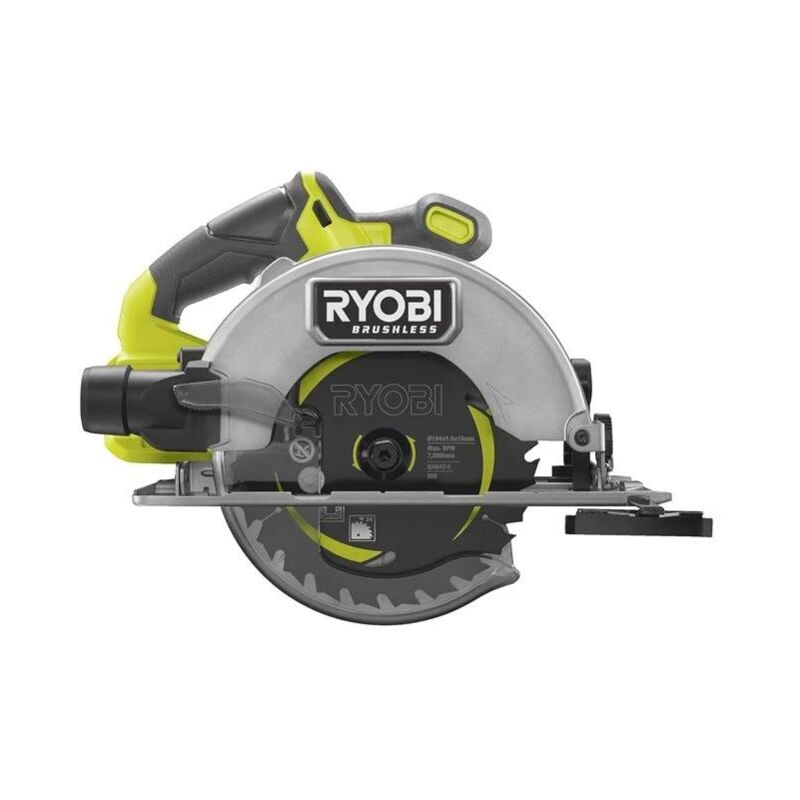 Ryobi Ryobi - Sierra circular RCS18BL-0, 184 mm, batería de 18 v, solo cuerpo sin escobillas