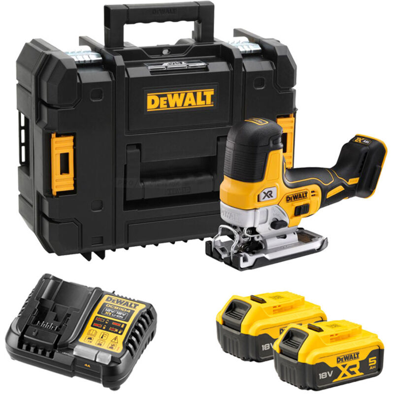 DeWalt Dewalt - DCS335P2‑QW – Sierra de calar xr 18 V Brushless (2 × 5 Ah + tstak)