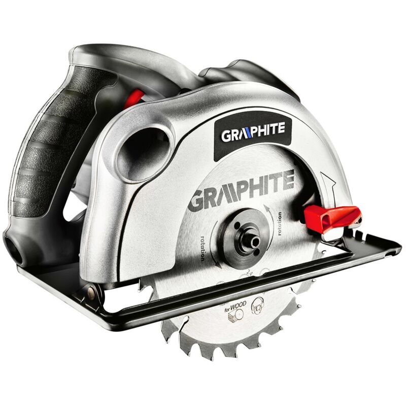 Graphite Sierra circular de 1200 W, 185 mm de profundidad de corte, 65 mm - T 58G486