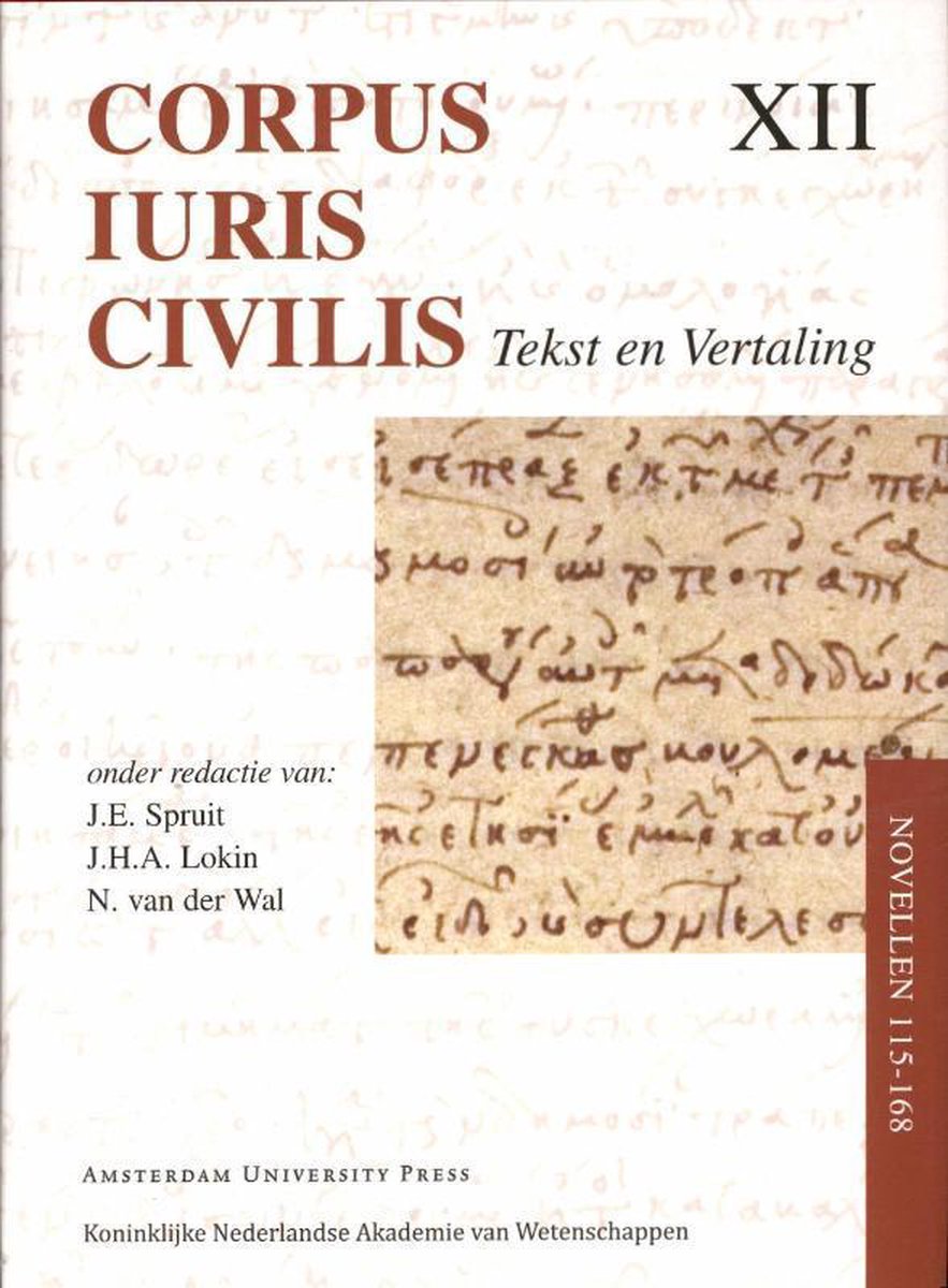 Knaw Press Corpus Iuris Civilis