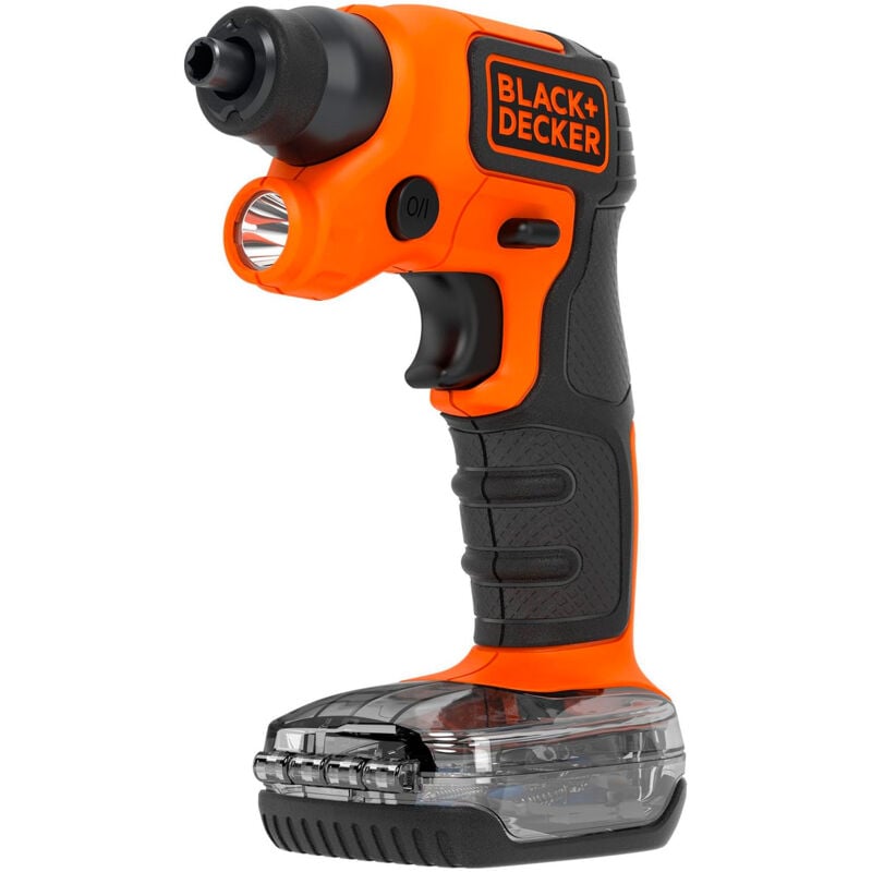 BLACK+DECKER Destornillador eléctrico 3.6V + juego de 31 puntas - BLACK+DECKER BDCSFS30C-QW