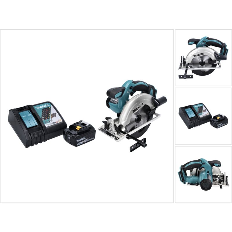 Makita Makita - Sierra circular sin cable dss 611 RG1 18 v 165 mm + 1x Batería 6.0 Ah + Cargador