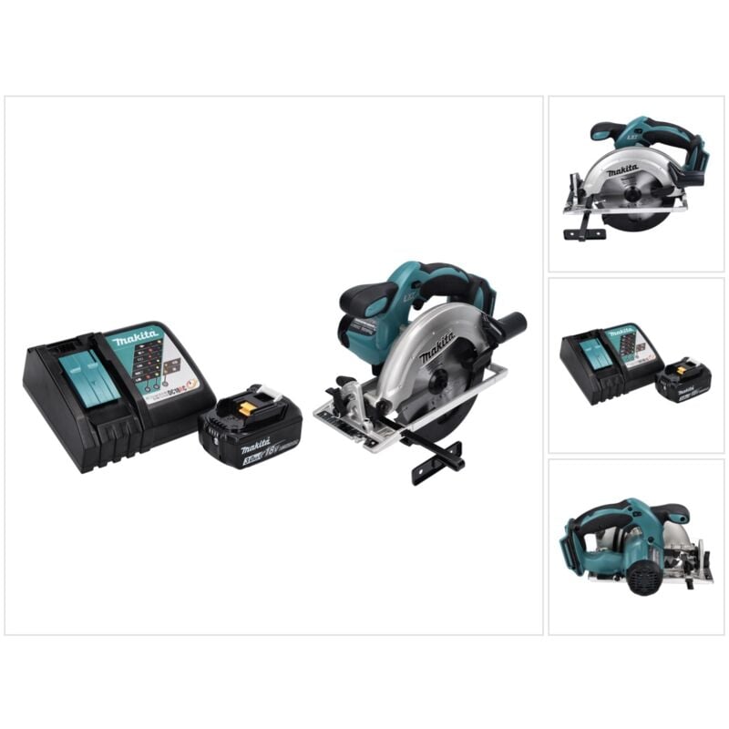 Makita Makita DSS 611 RF1 18 V 165 mm sierra circular sin cable + 1x 3.0 Ah batería + cargador