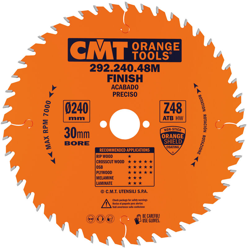 Cmt 292.240.48m Sierra Circular 240x2.8x30 Z=48 Atb 15°