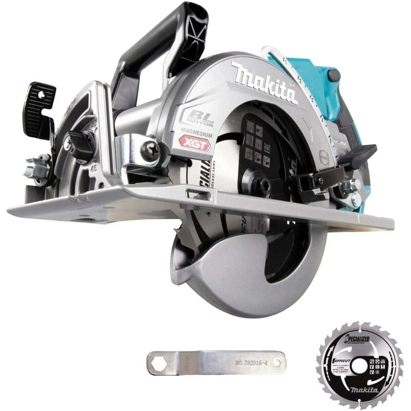 Makita Makita - Sierra circular con mango trasero 185 mm 40V max sin batería - RS001GZ