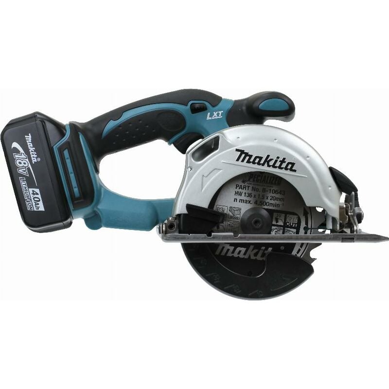Makita Makita - Sierra circular 18 v Li-Ion 4 Ah ø 136 mm 2 baterías, cargador, maletín - DSS501RMJ