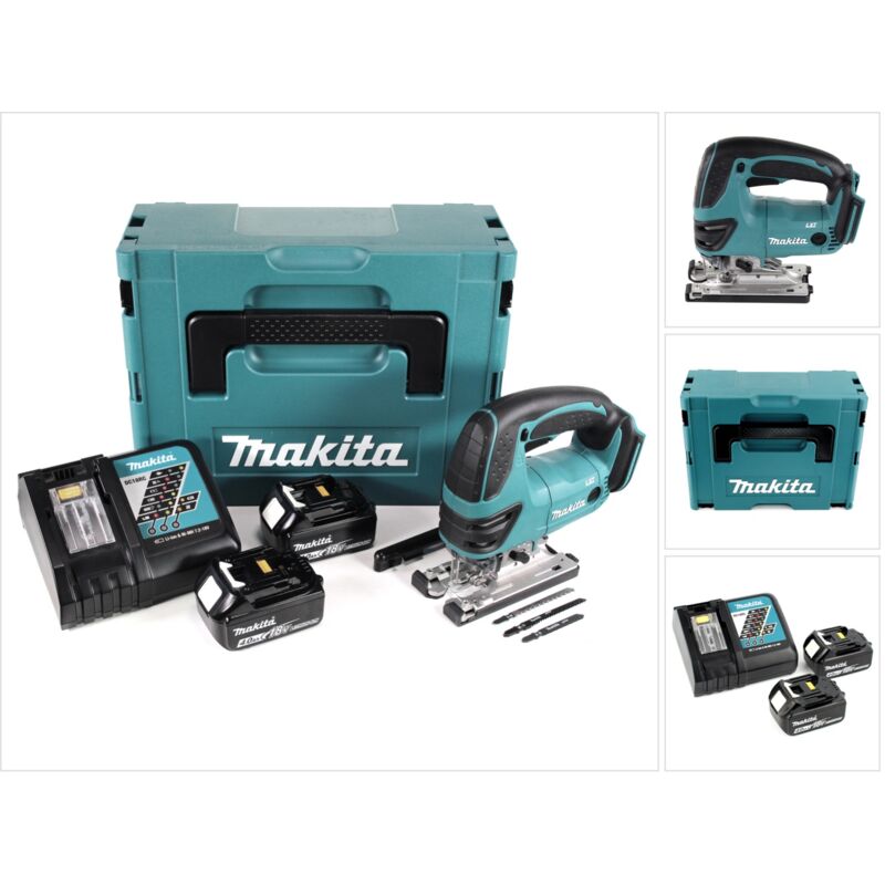 Makita Makita - djv 180 rmj Caladora a batería 18V / 26mm + Makpac 2 + 2x Batería 4,0 Ah + Cargador