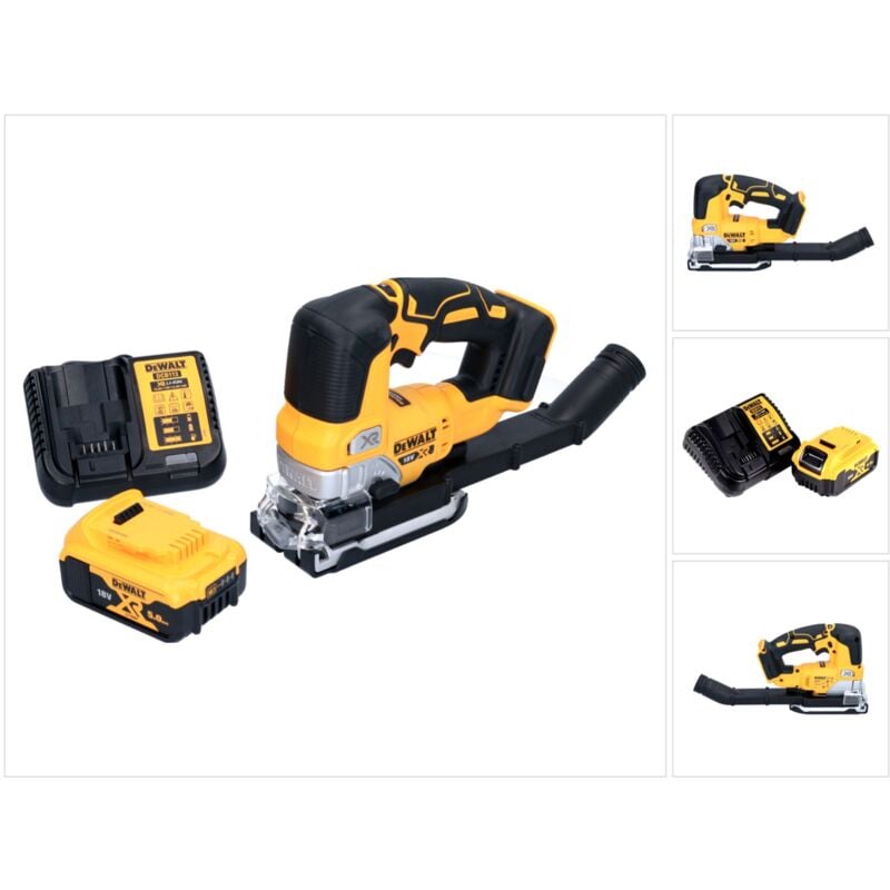 DeWalt Dewalt - Sierra de calar sin cable dcs 334 P1 18V + 1x Batería 5.0Ah + Cargador