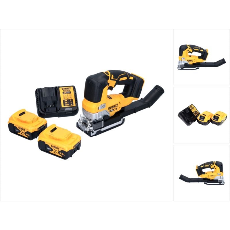 DeWalt Dewalt - Sierra de calar sin escobillas dcs 334 P2 18V + 2x Baterías 5.0Ah + Cargador