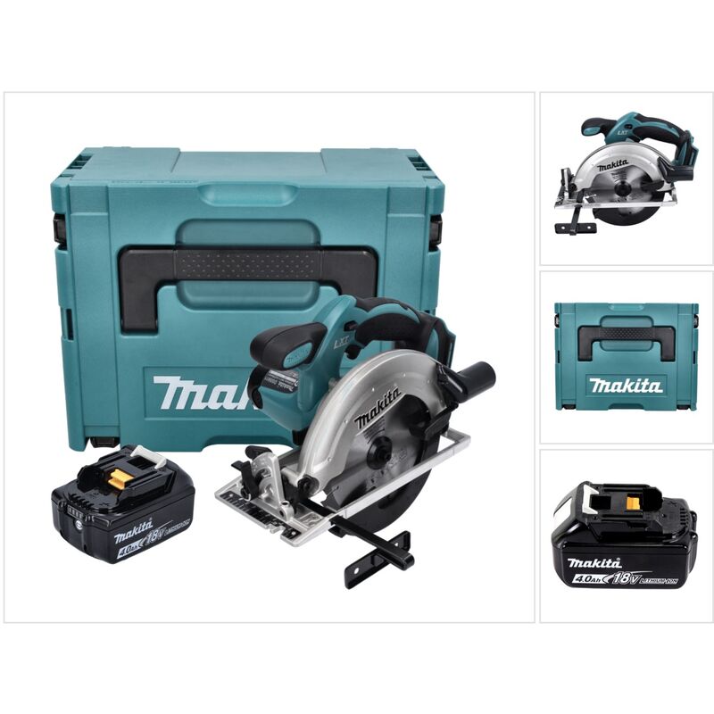 Makita - dss 611 M1J Sierra circular 18 v 165 mm + 1x batería 4,0 Ah + Makpac - sin cargador