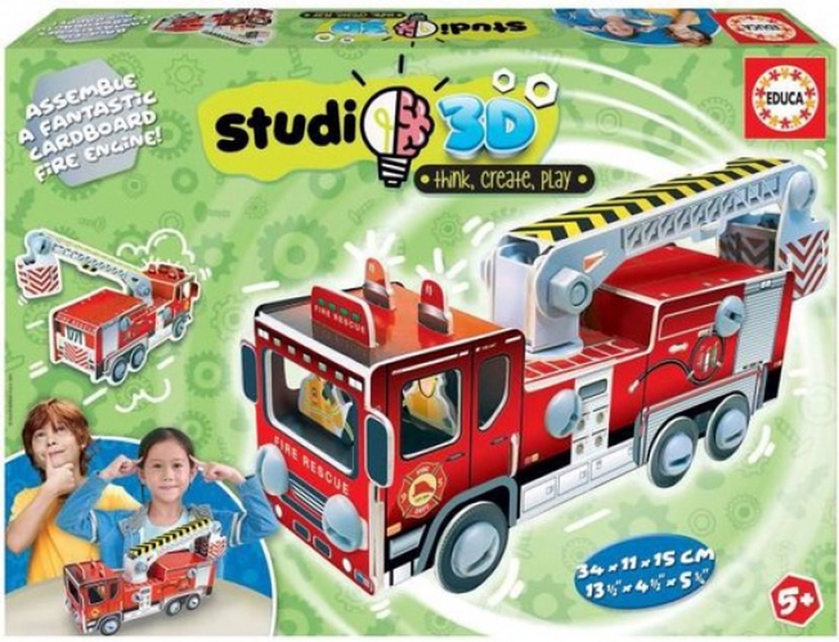 Educa Borrás - Camión De Bomberos 3D Studio