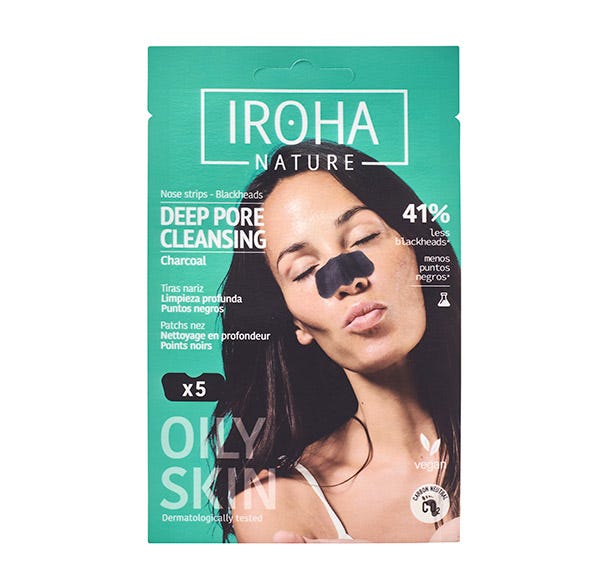 Iroha Nature - Parches De Nariz Limpieza Profunda De Poros Con Carbón Activo