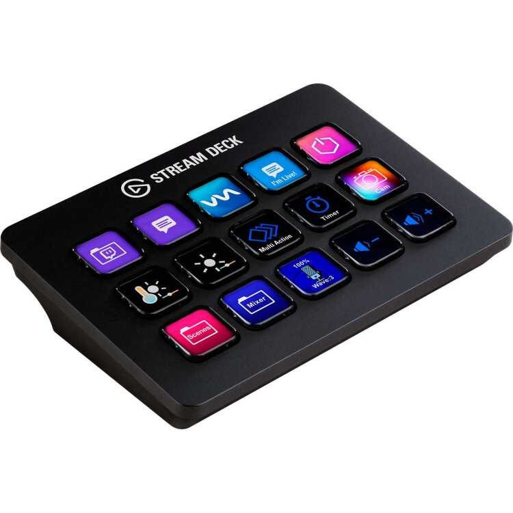 elgato Elgato - Panel De Control Para Streaming Stream Deck Mk.2, 15 Teclas