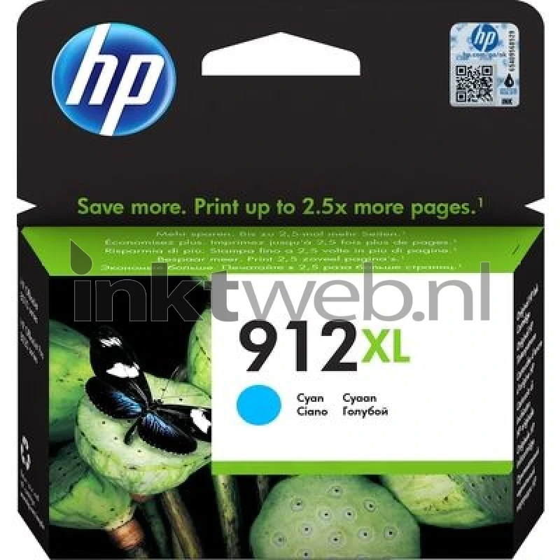 HP HP - Cartucho De Tinta Original Nº 912 XL Cian (3YL81AE)