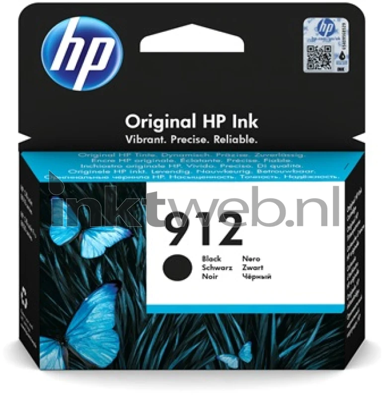 HP HP - Cartucho De Tinta Original Nº 912 Negro (3YL80AE) - Zwart