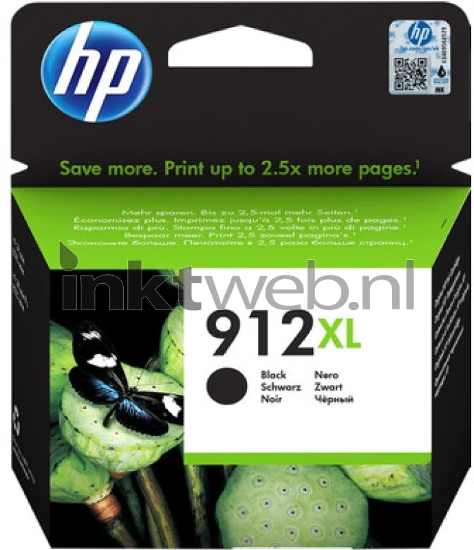 HP HP - Cartucho De Tinta Original 912 XL Negro (3YL84AE) - Zwart
