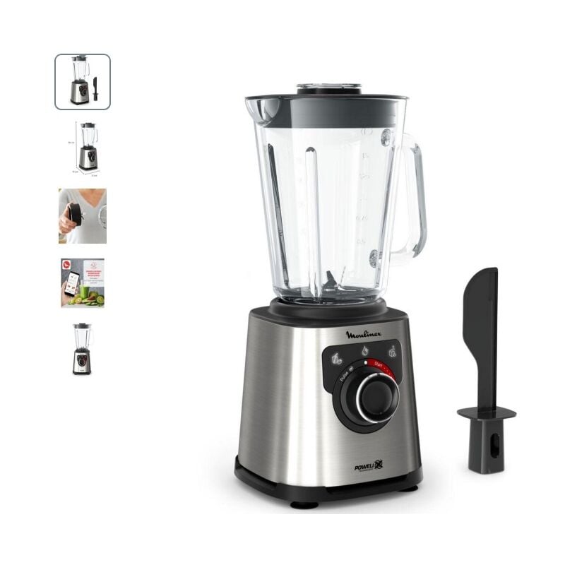 Moulinex Moulinex - Batidora De Vaso PerfectMix LM871D Con Cuchillas Powelix Y Panel Táctil
