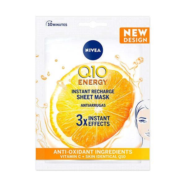 Nivea NIVEA - Mascarilla De Tejjido Q10 Energy Con Vitamina C