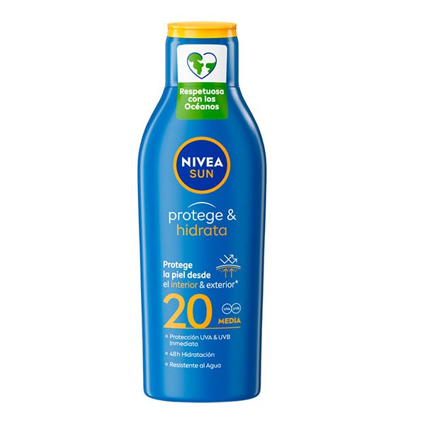 Nivea - Leche Solar Protege & Hidrata SPF 20 Sun
