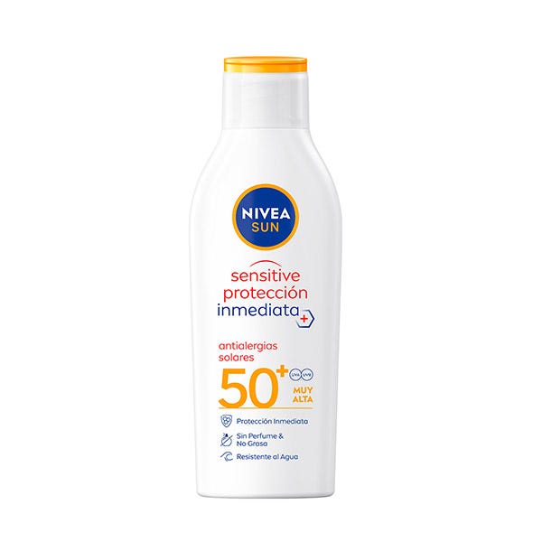 Nivea - Leche Solar Sensitive Antialergias Solares SPF 50 Sun