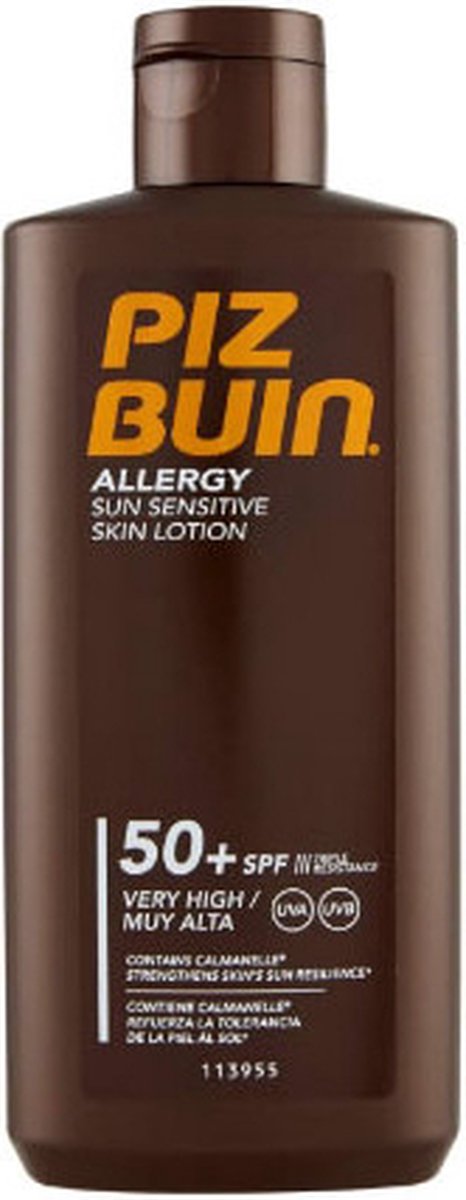 Piz Buin - Loción Solar Protectora Allergy SPF50+ 200 Ml