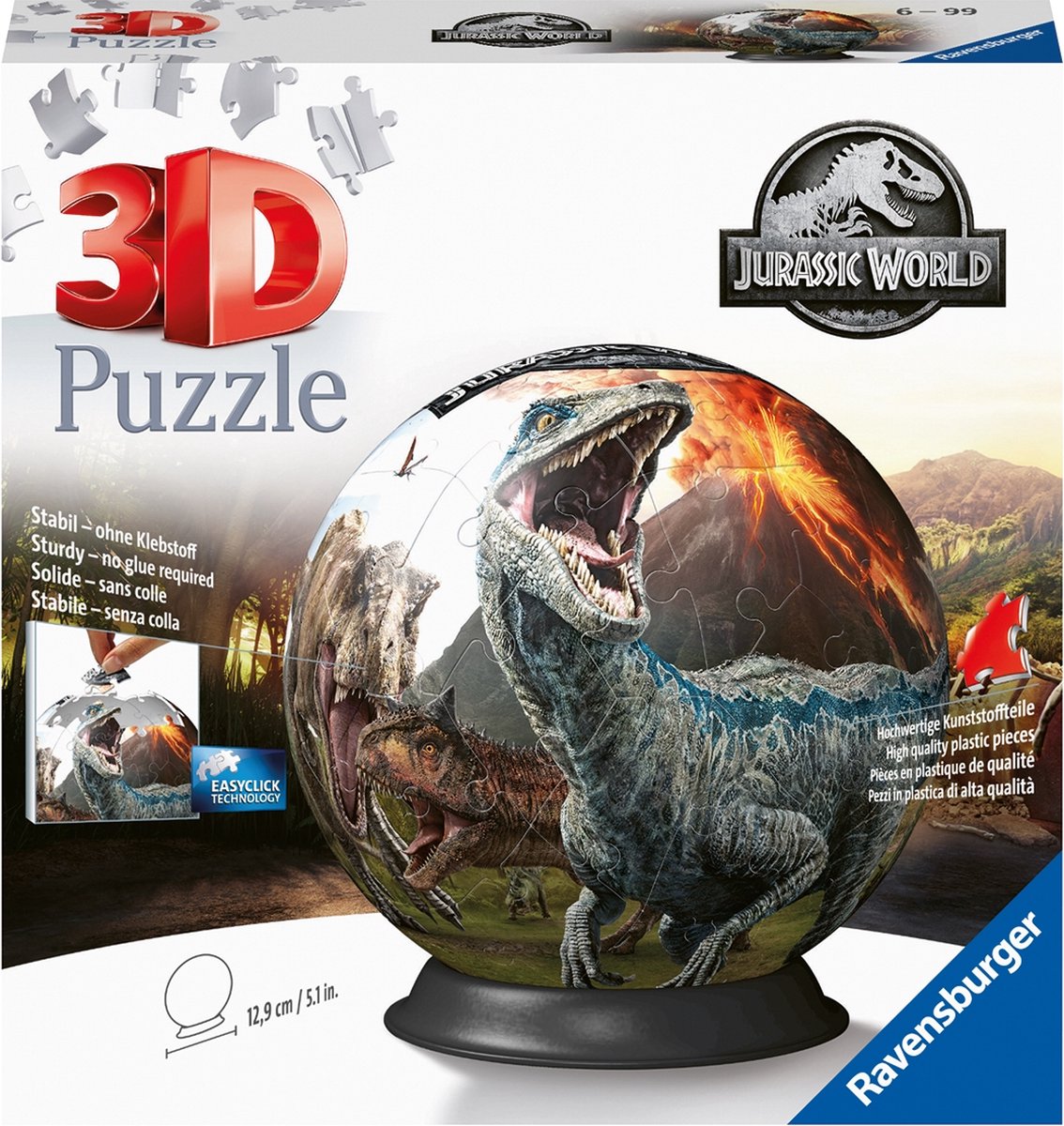 Ravensburger Ravensburger - Puzzleball 3D 72 Pzs Jurassic World