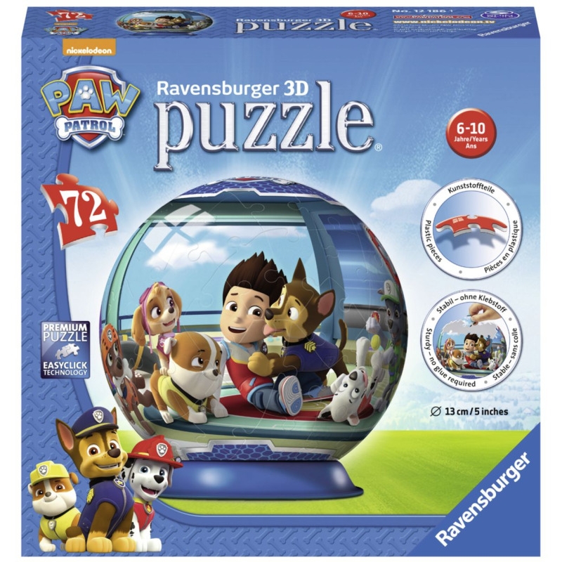 Ravensburger Ravensburger - Puzzleball 3D 72 Pzs Paw Patrol