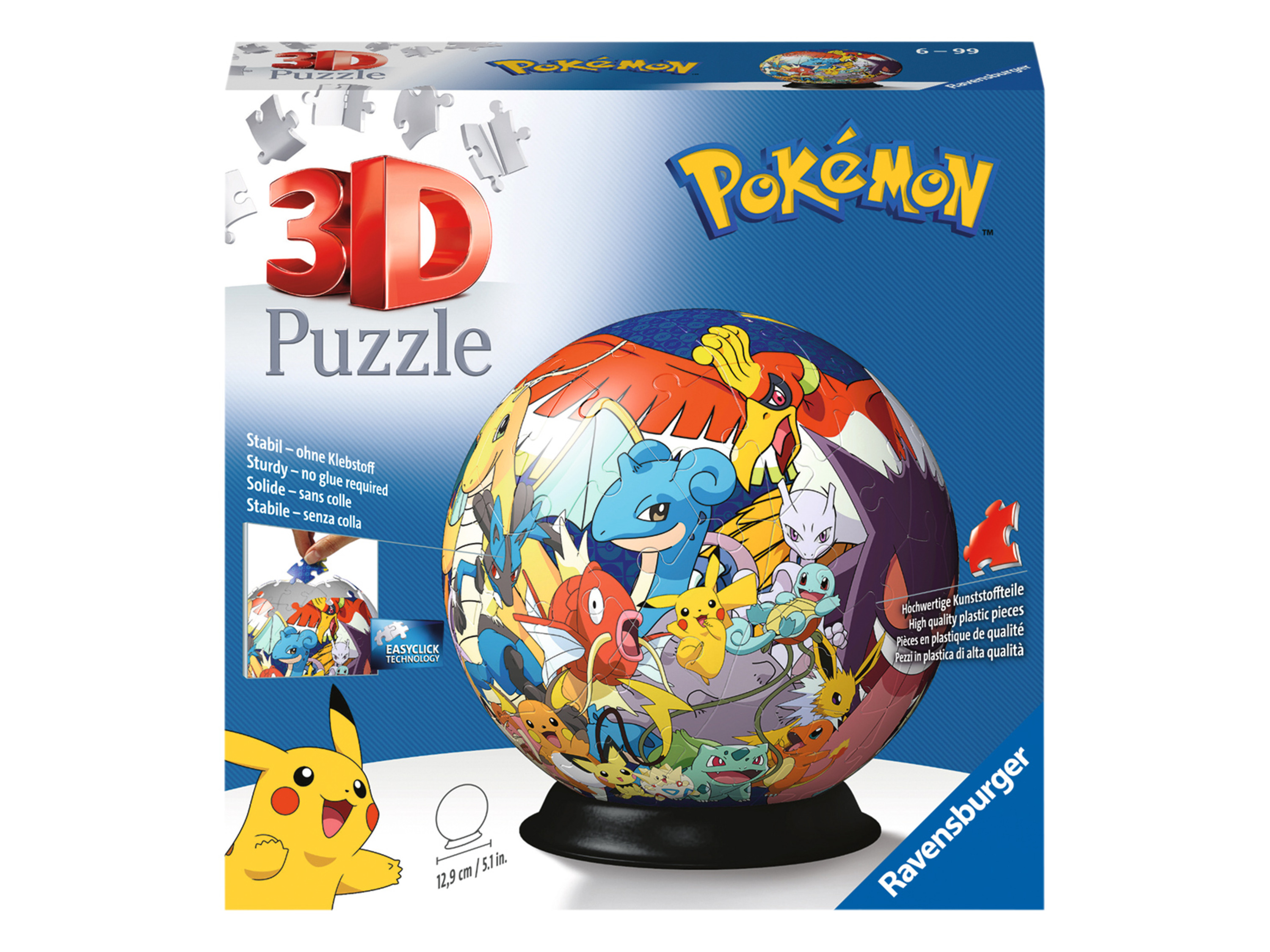 Ravensburger Ravensburger - Puzzleball 3D 72 Piezas Pokemon
