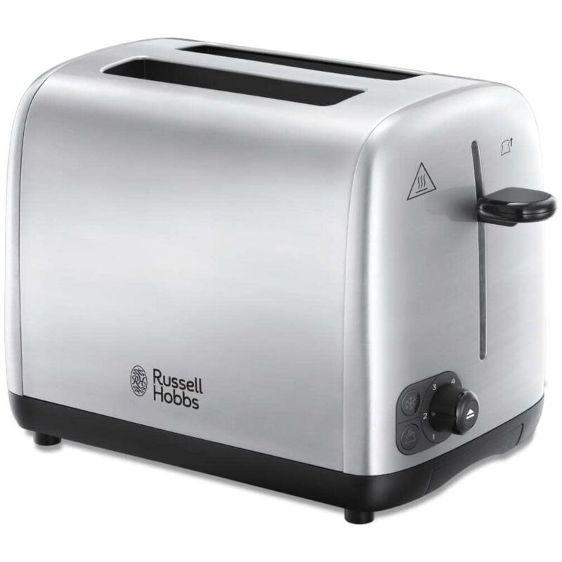 Russell Hobbs Russell Hobbs - Tostadora Adventure Con 2 Ranuras Anchas Bandeja Recogemigas Extraíble Acero Inox