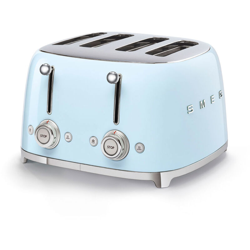 SMEG Smeg - Tostadora TSF03PBEU 4 Rebanadas Azul Pastel Azul