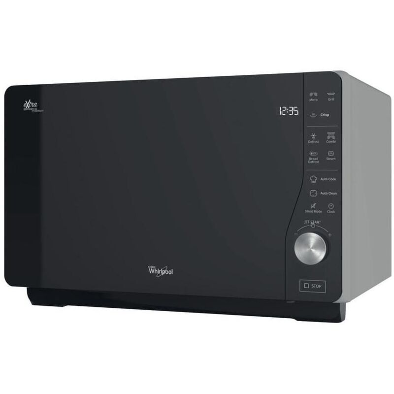 Whirlpool - Microondas 25 Litros Y Grill - MWF 427 SL Silver / Negro