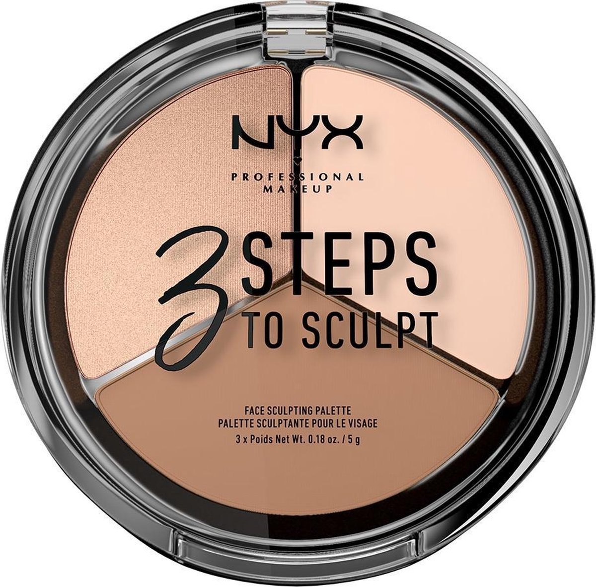 NYX Professional Makeup - Palette 3 Steps To Sculpt Face Sculpting Fair