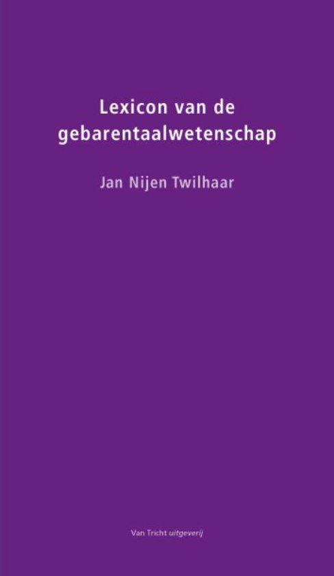 Lexicon van de gebarentaalwetenschap