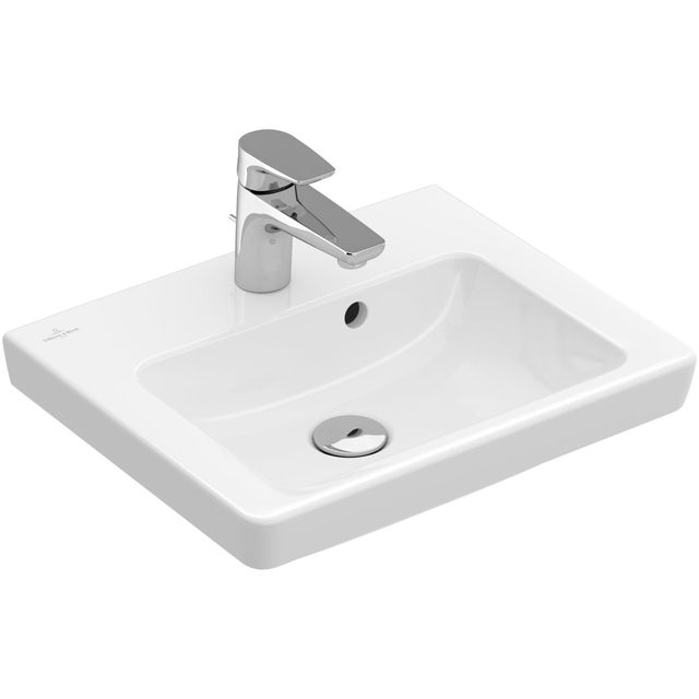 Villeroy & Boch Villeroy & Boch Subway 2.0 fontein 45x37cm - met kraangat en overloop wit 73154501