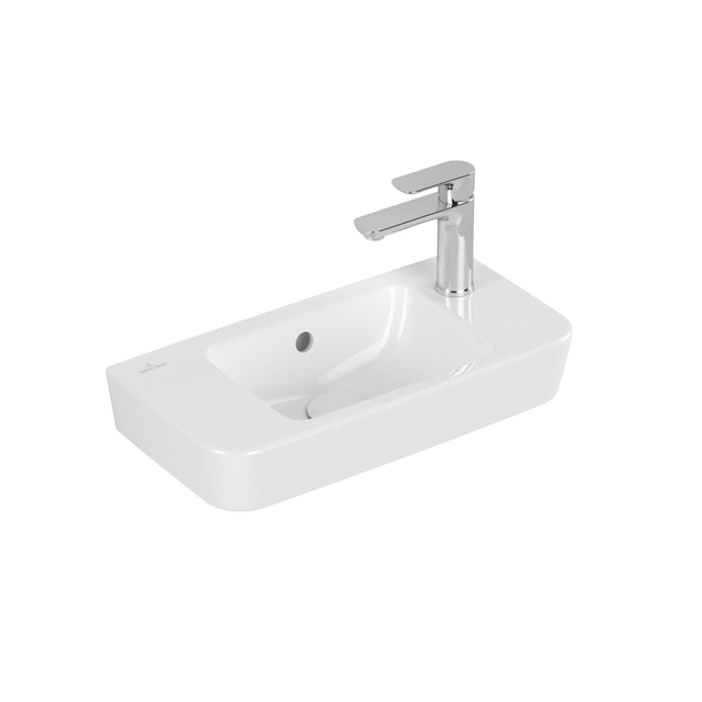 Villeroy & Boch Villeroy & Boch O.novo fontein 50x25cm - m.1 kraangat met overloop wit 4342r501