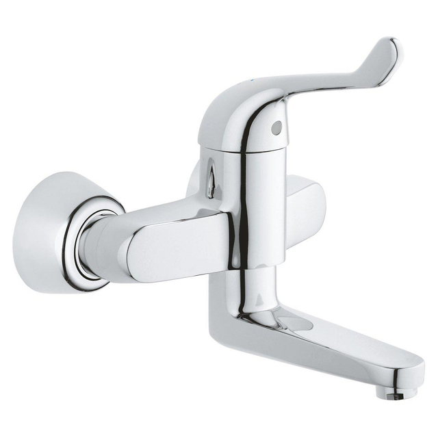 Grohe GROHE Euroeco veiligheids wandkraan met koppelingen chroom 32792000