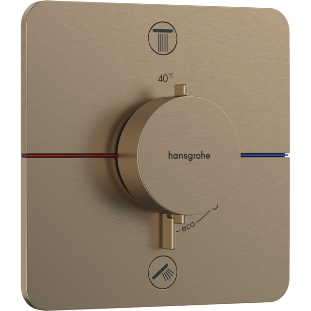Hansgrohe Hansgrohe Showerselect Comfort Q thermostaat inbouw voor 2 functies brushed bronze 15583140
