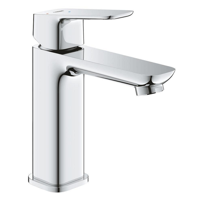 Grohe Grohe Cubeo 1-gats wastafelkraan m-size gladde body met afvoerplug chroom 1017570000