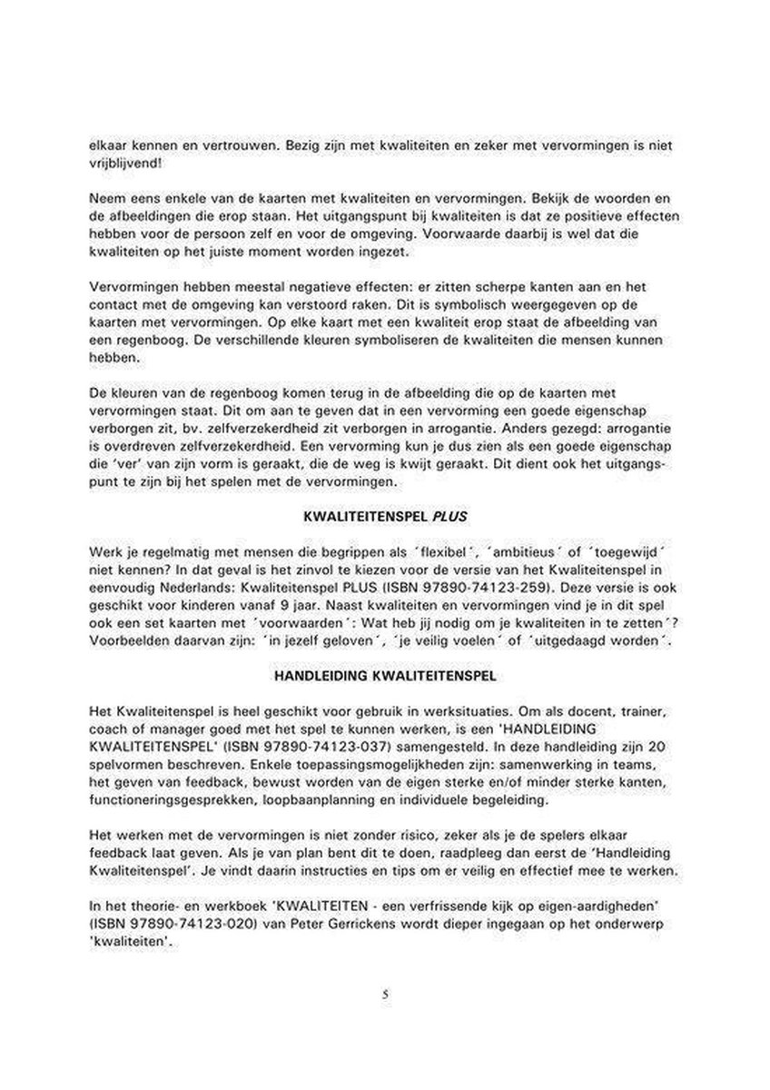 Gerrickens, Uitgeverij Kwaliteitenspel