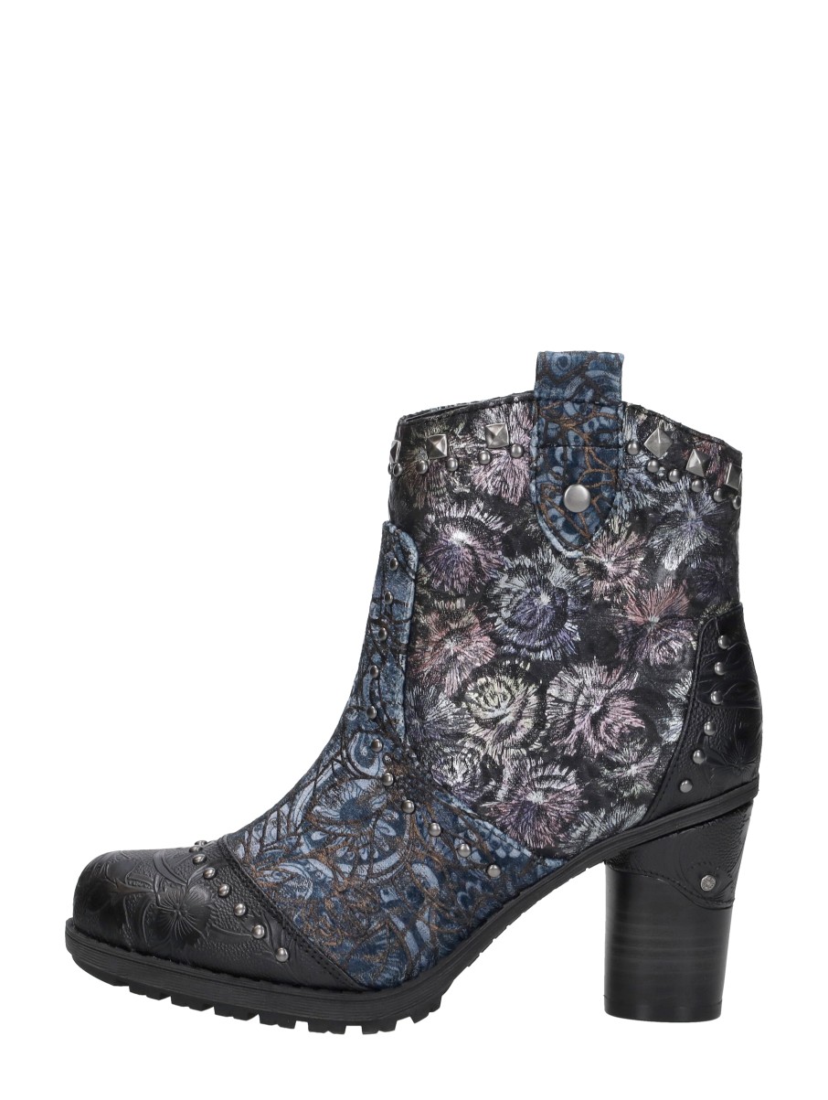 MUSTANG Mustang - Enkellaarsjes Hak - Zwart