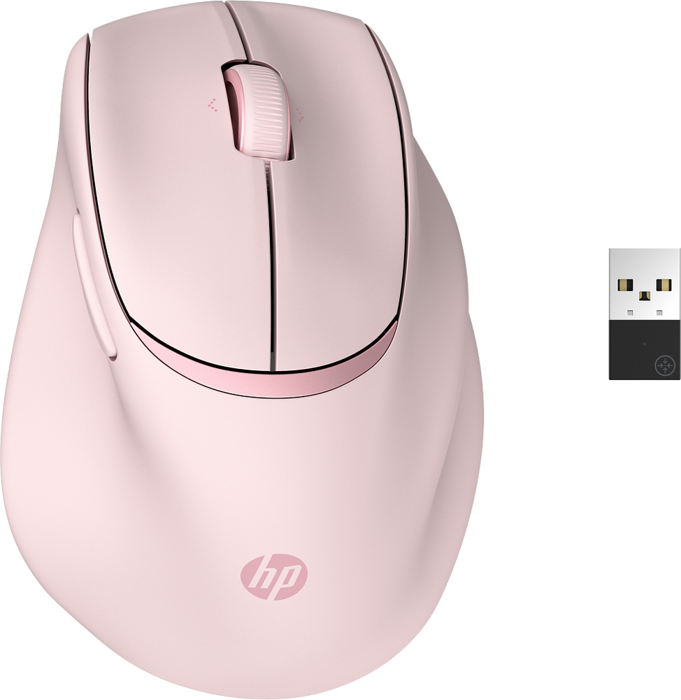 HP HP Tilt Ergonomic Mouse 720M Roze | Muizen | Computer&IT - Randapparatuur | 0199251123887
