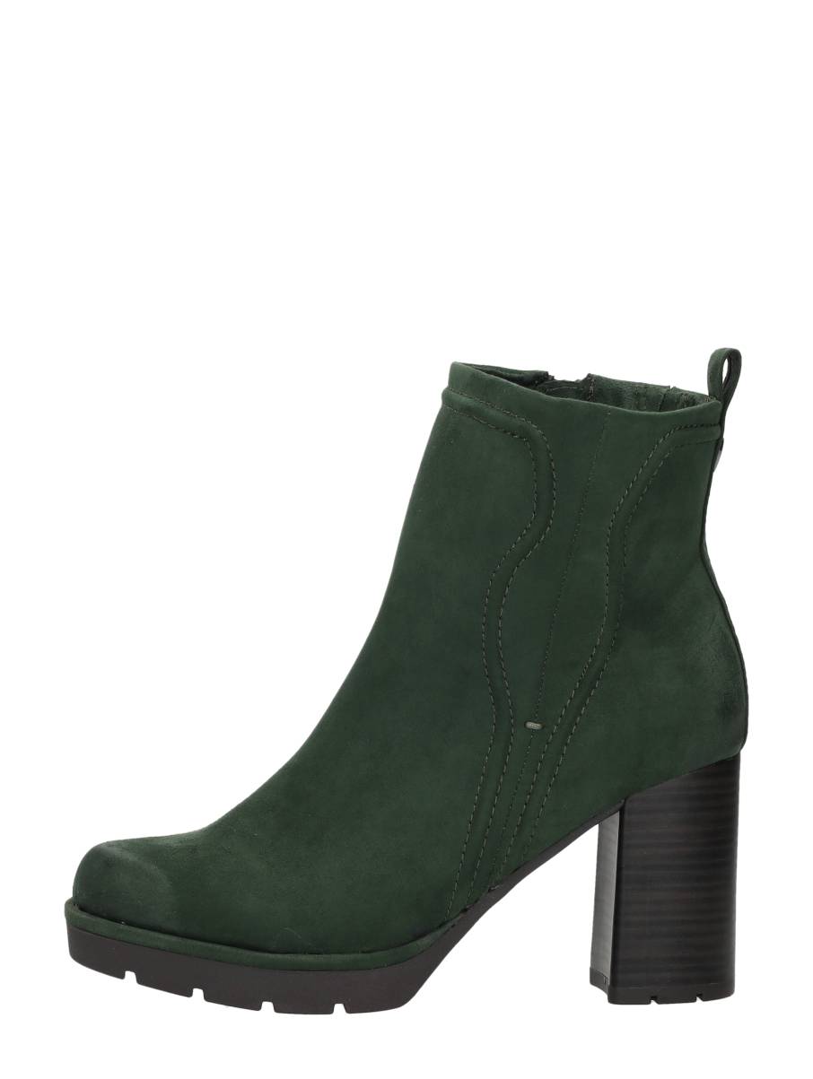 Marco Tozzi Marco Tozzi - Enkellaarsjes Hak - Groen