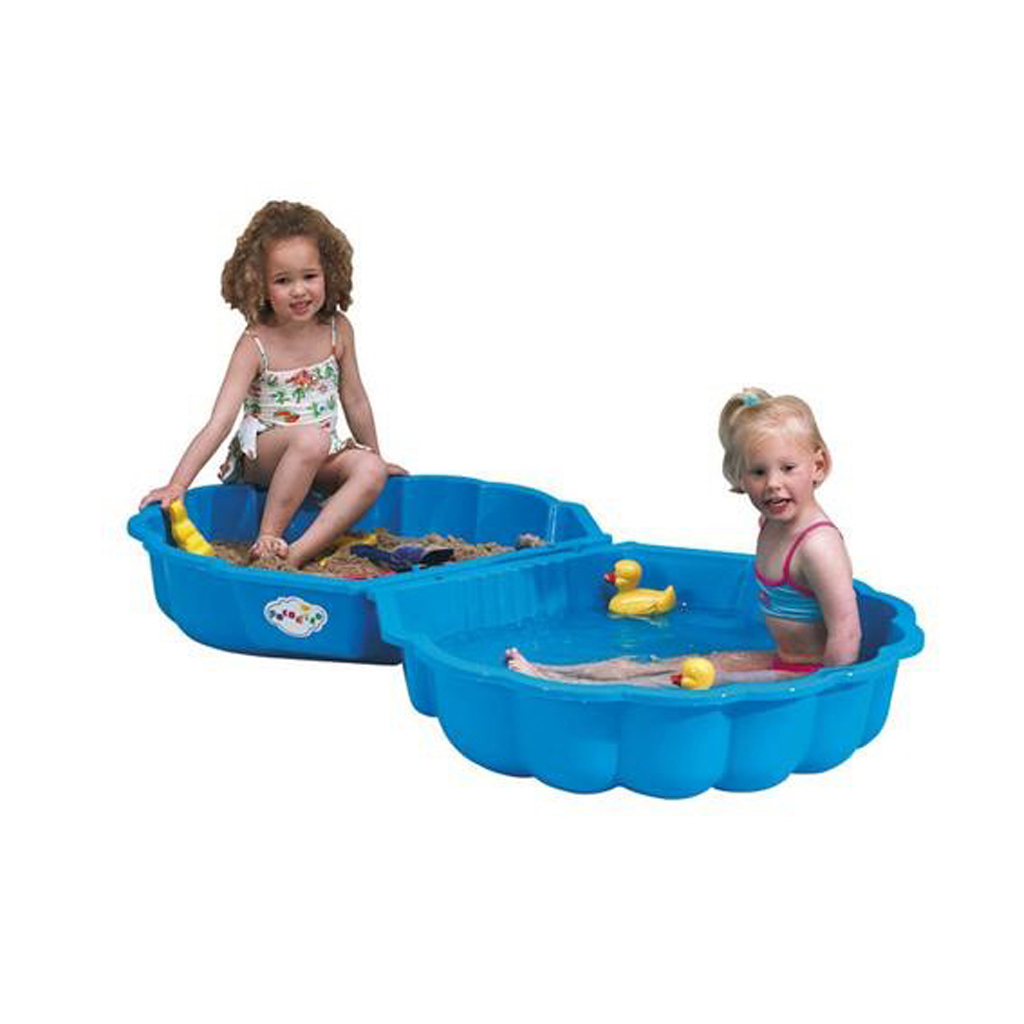 Top1Toys Zandbak Schelp 87 X 78 X 20 Cm 2 Delig - Blauw