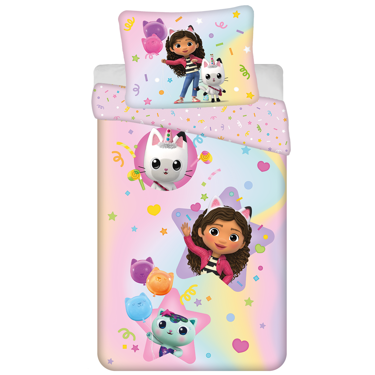 Dekbedovertrek Rainbow - 140 x 200 cm / 70 x 90 cm - Katoen