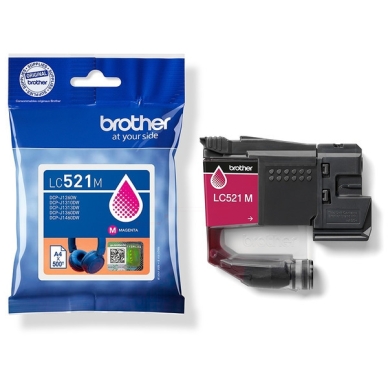 Brother Brother Brother LC-521 Inktpatroon LC521M Replace: N/A - Magenta