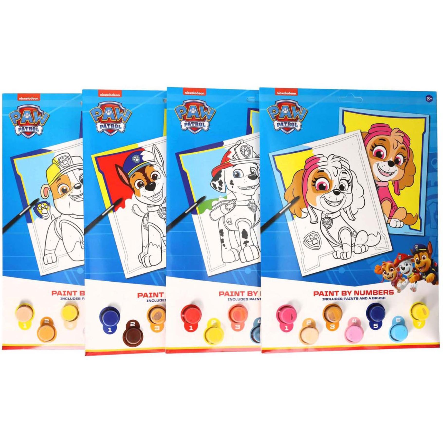 Top1Toys Paw Patrol Schilderen Op Nummer 4 Assorti